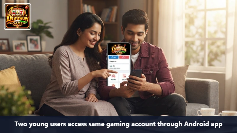 Two young users access same gaming account through Android app