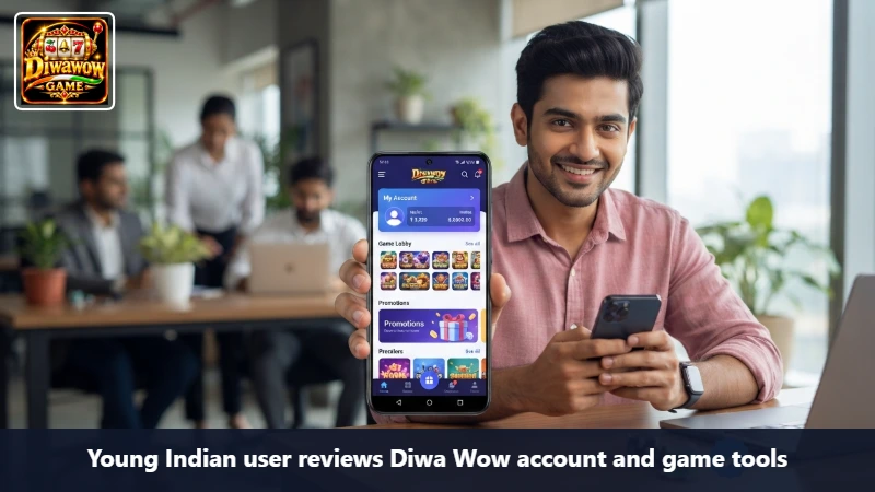 Young Indian user reviews Diwa Wow account and game tools